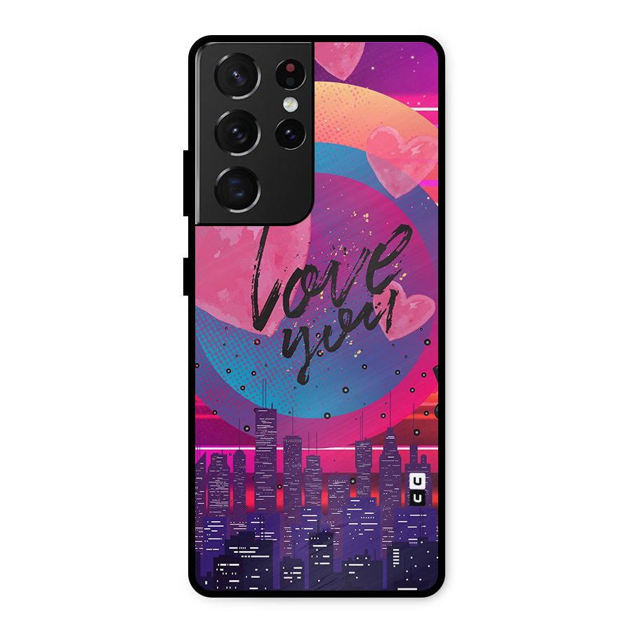 Music City Love Metal Back Case for Galaxy S21 Ultra 5G