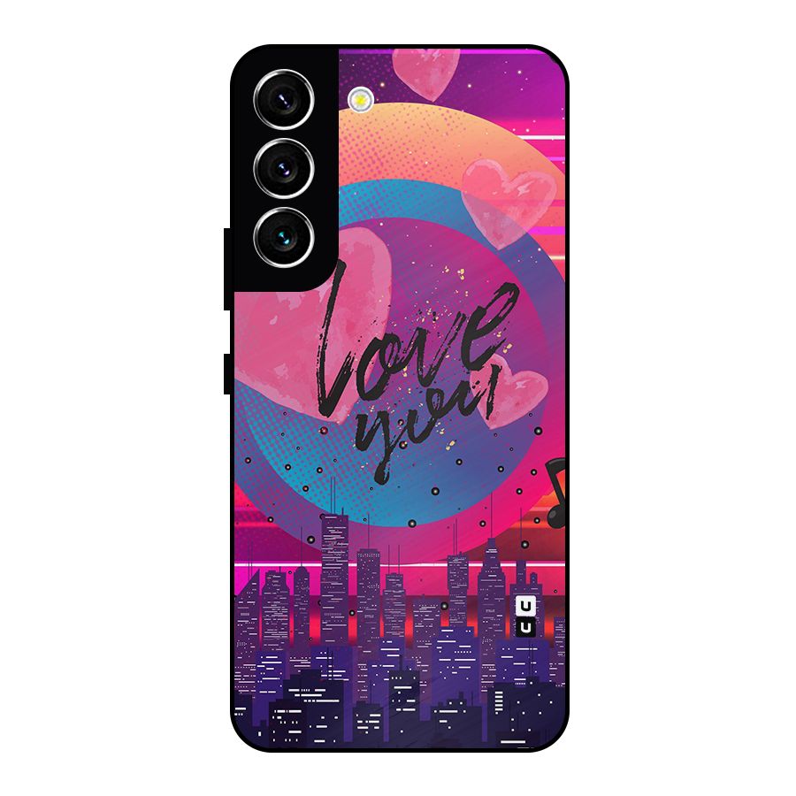 Music City Love Metal Back Case for Galaxy S22 5G