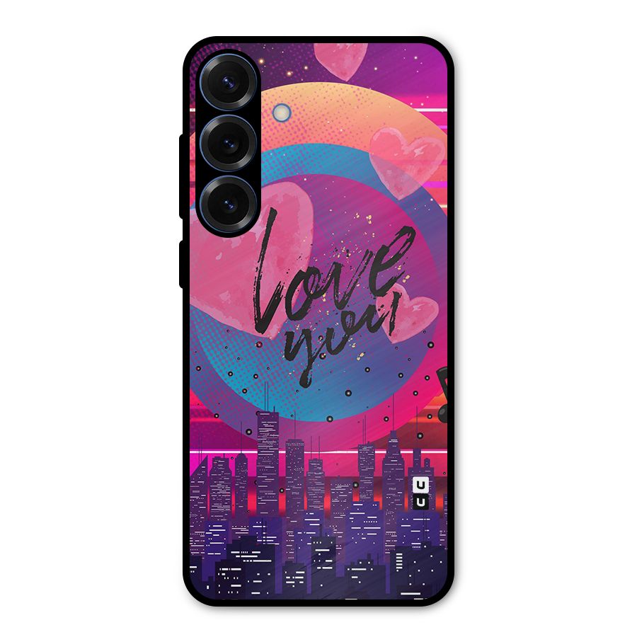 Music City Love Metal Back Case for Galaxy S25 Plus