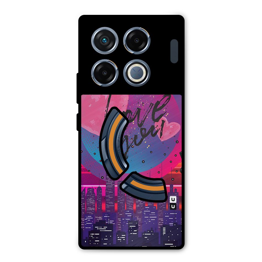 Music City Love Metal Back Case for Infinix GT 20 Pro