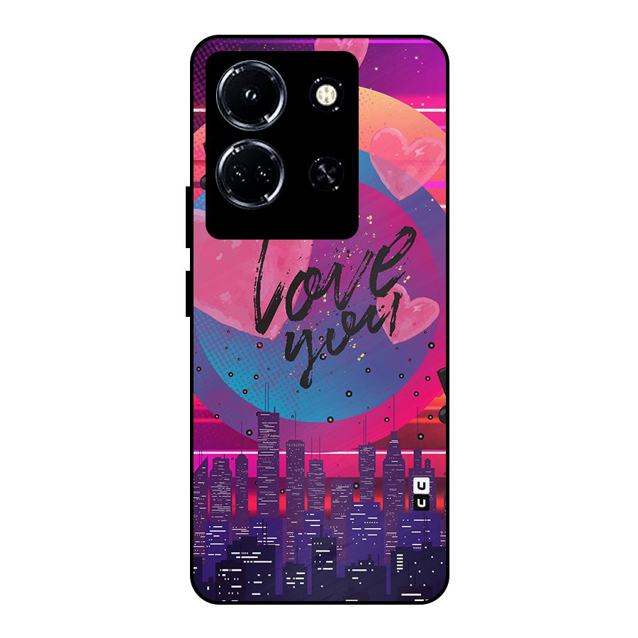 Music City Love Metal Back Case for Infinix Note 30 5G