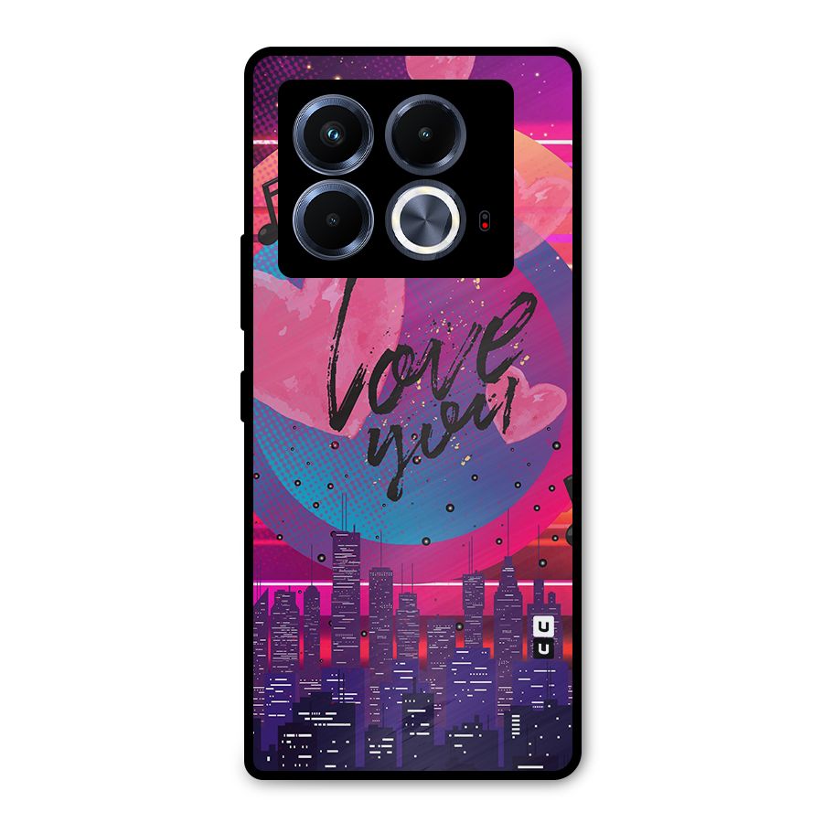 Music City Love Metal Back Case for Infinix Note 40 5G