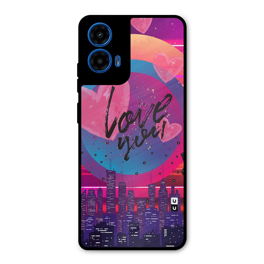 Music City Love Metal Back Case for Moto G45