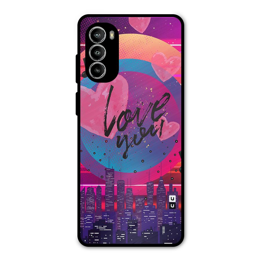 Music City Love Metal Back Case for Moto G52