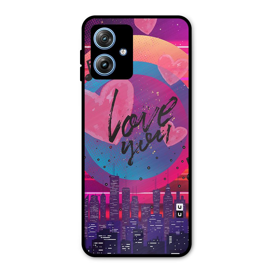 Music City Love Metal Back Case for Moto G54