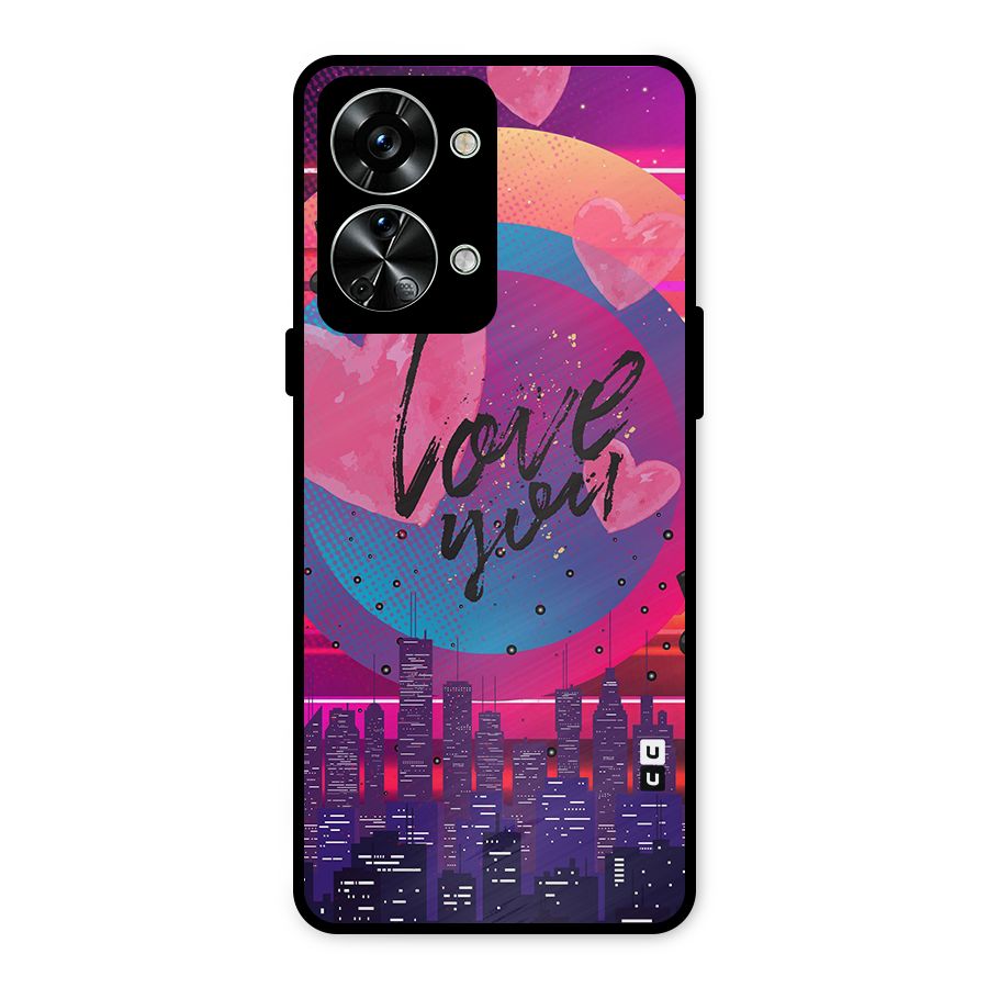Music City Love Metal Back Case for OnePlus Nord 2T