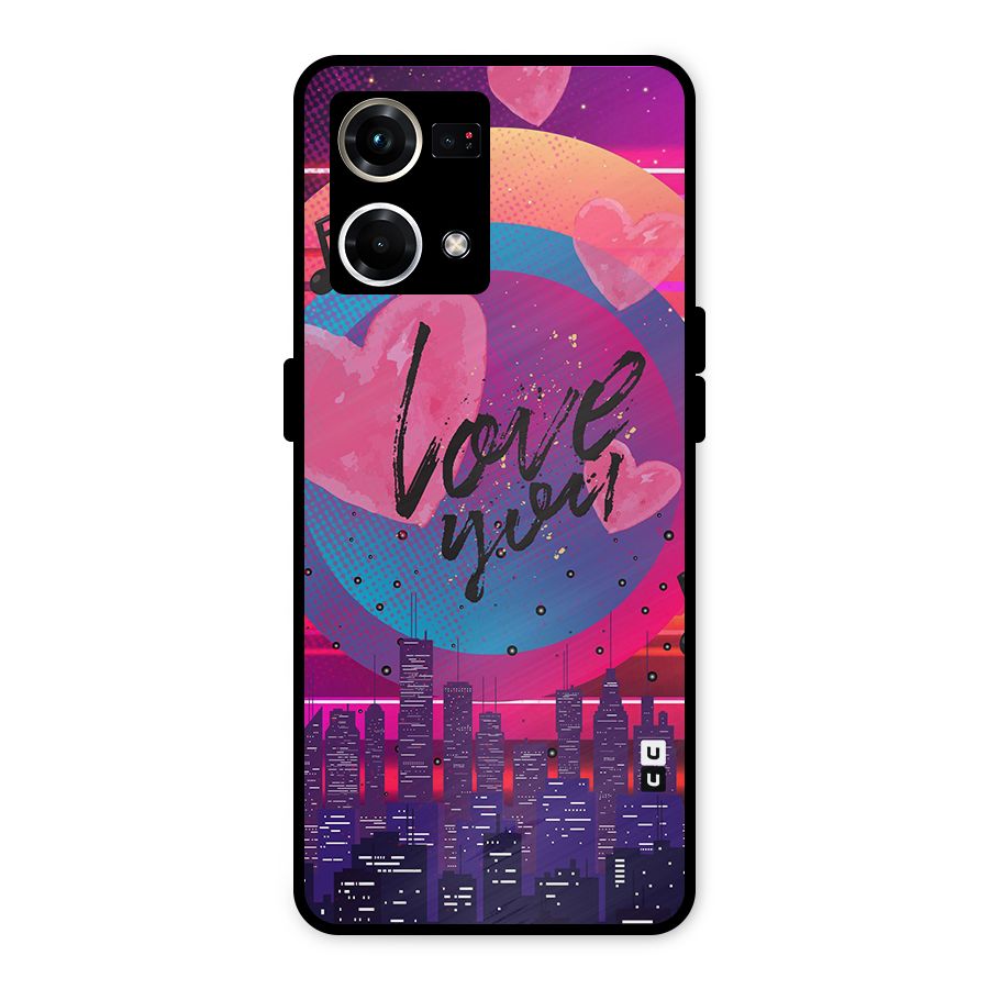 Music City Love Metal Back Case for Oppo F21s Pro 4G