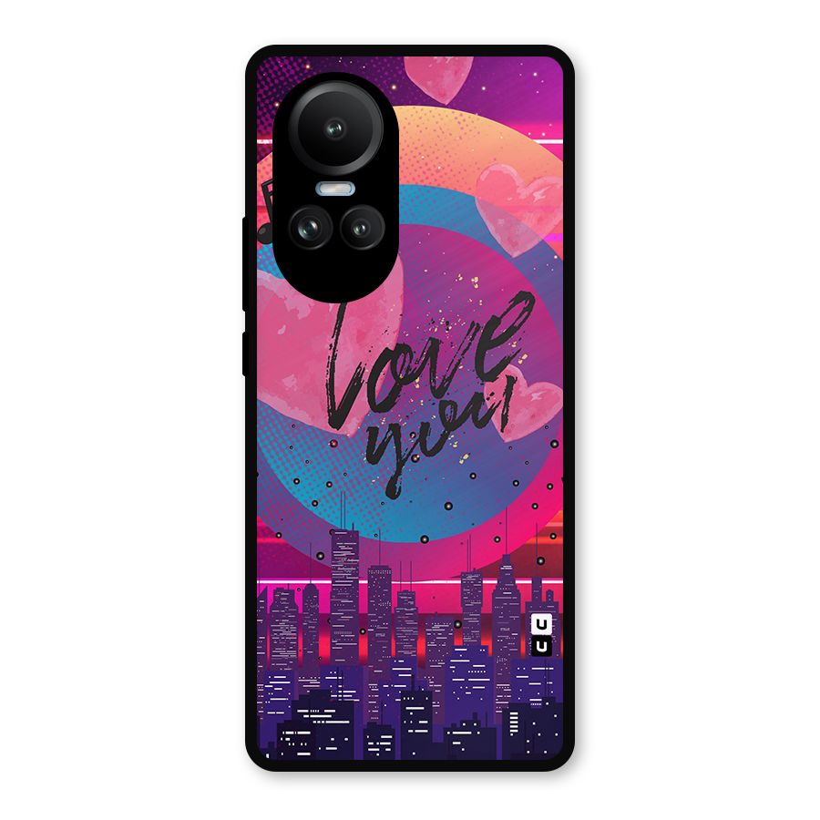 Music City Love Metal Back Case for Oppo Reno10 Pro