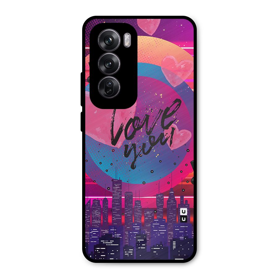 Music City Love Metal Back Case for Oppo Reno12 Pro