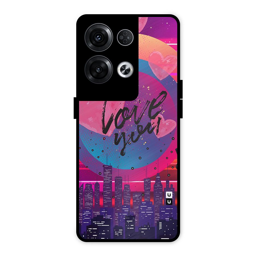 Music City Love Metal Back Case for Oppo Reno8 Pro 5G