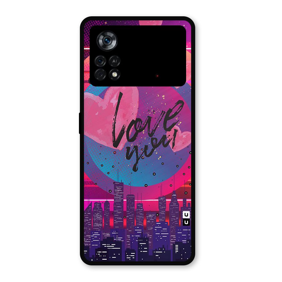 Music City Love Metal Back Case for Poco X4 Pro 5G