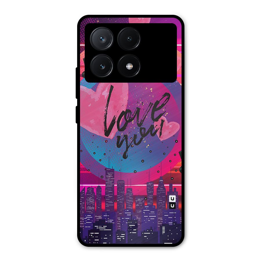 Music City Love Metal Back Case for Poco X6 Pro