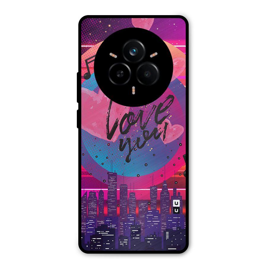 Music City Love Metal Back Case for Realme 14 Pro
