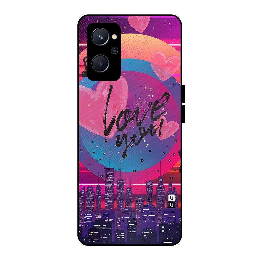 Music City Love Metal Back Case for Realme 9i 5G