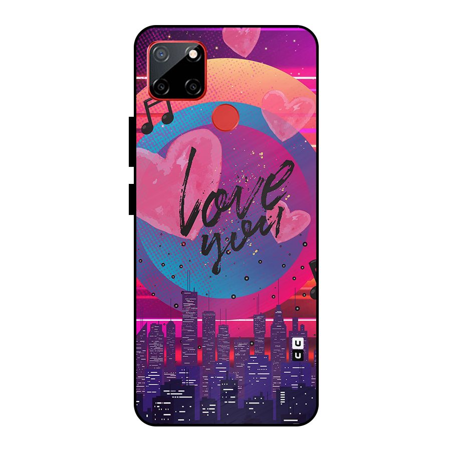 Music City Love Metal Back Case for Realme C12