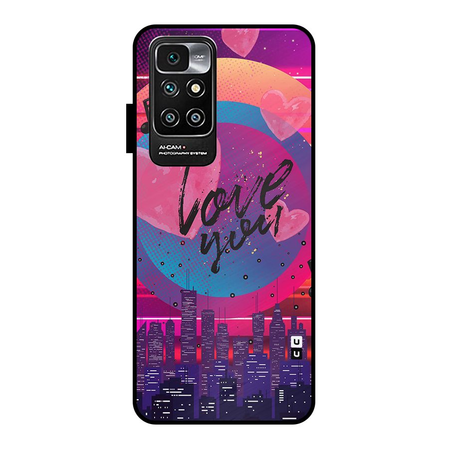 Music City Love Metal Back Case for Redmi 10 Prime