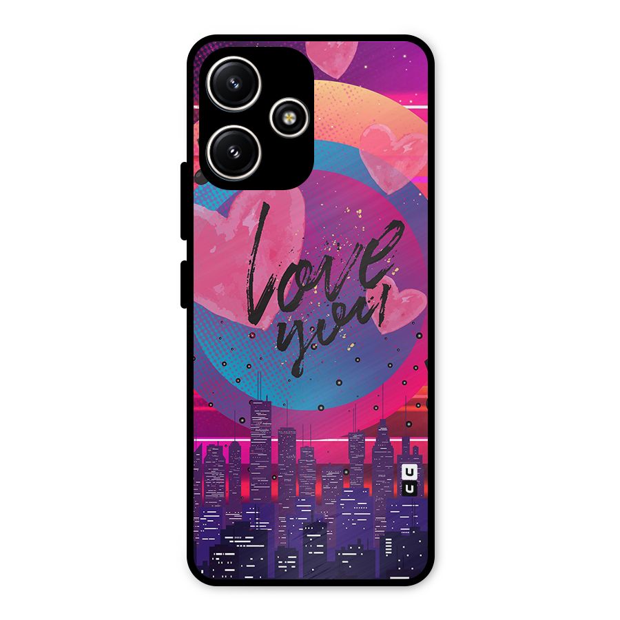 Music City Love Metal Back Case for Redmi 12 5G