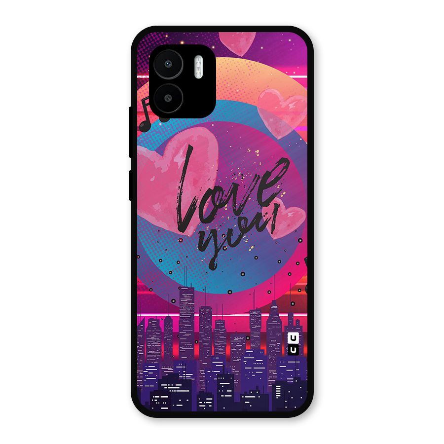 Music City Love Metal Back Case for Redmi A1