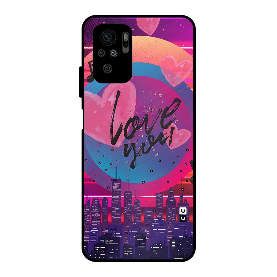 Music City Love Metal Back Case for Redmi Note 10S