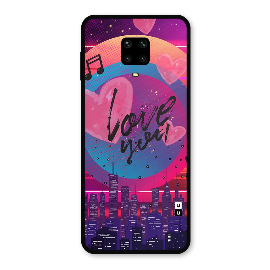 Music City Love Metal Back Case for Redmi Note 10 Lite