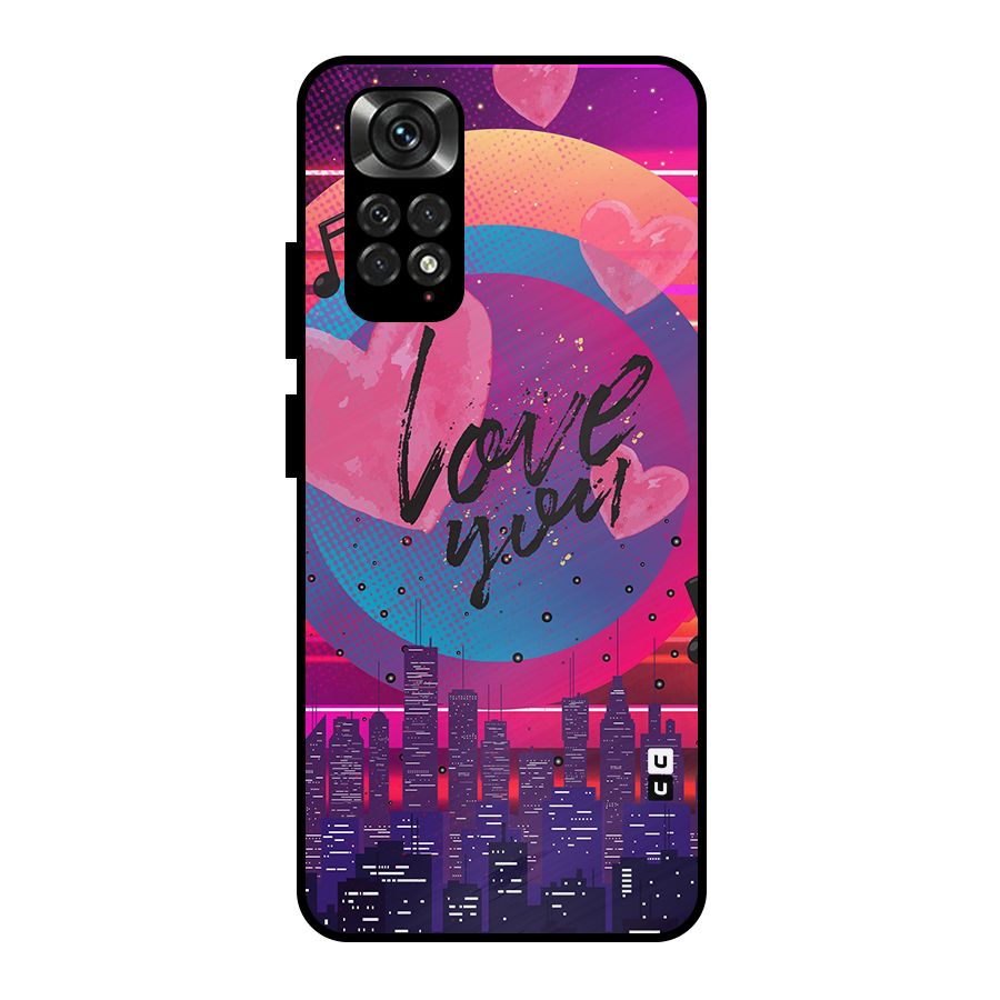 Music City Love Metal Back Case for Redmi Note 11 Pro Plus 5G