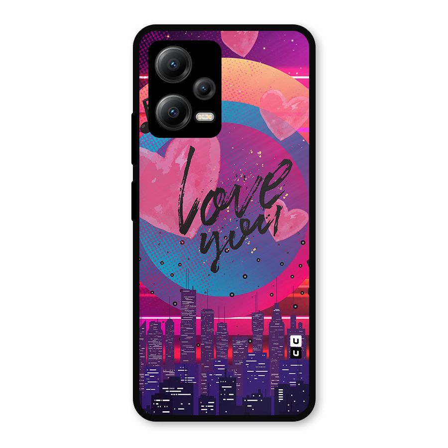 Music City Love Metal Back Case for Redmi Note 12 5G