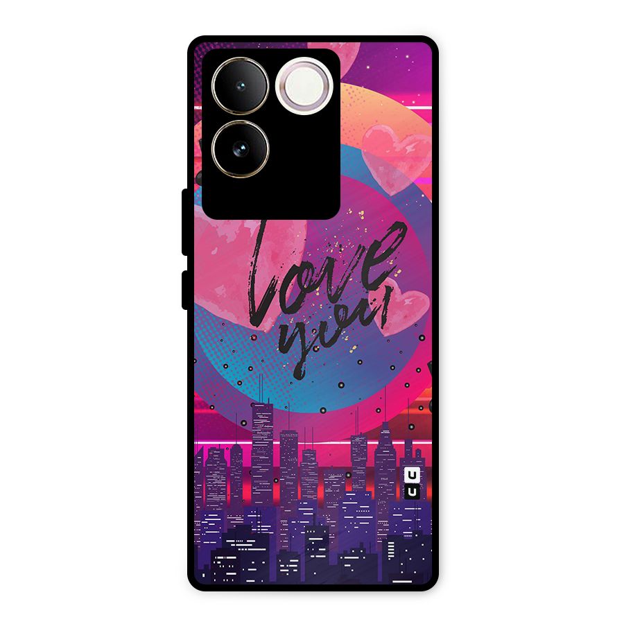 Music City Love Metal Back Case for Vivo T2 Pro