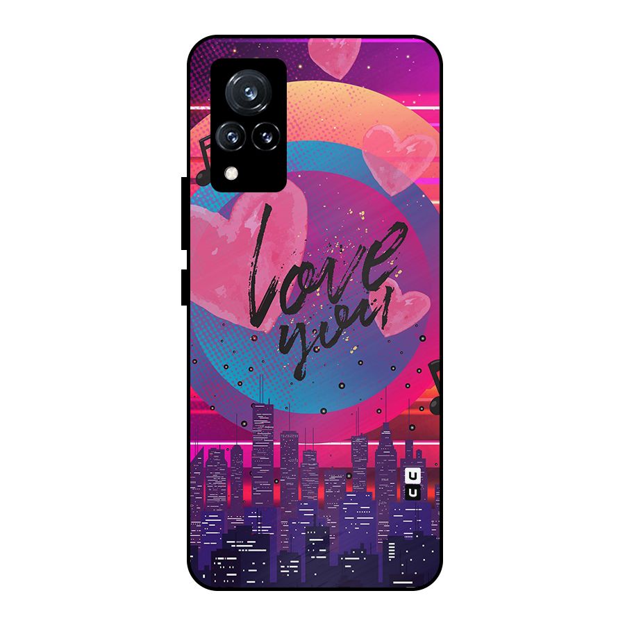 Music City Love Metal Back Case for Vivo V21 5G