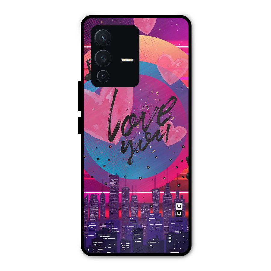 Music City Love Metal Back Case for Vivo V23 Pro