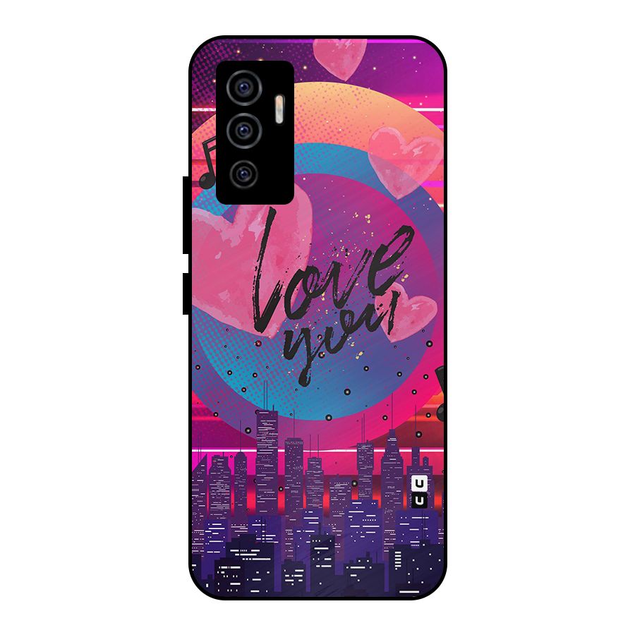 Music City Love Metal Back Case for Vivo V23e