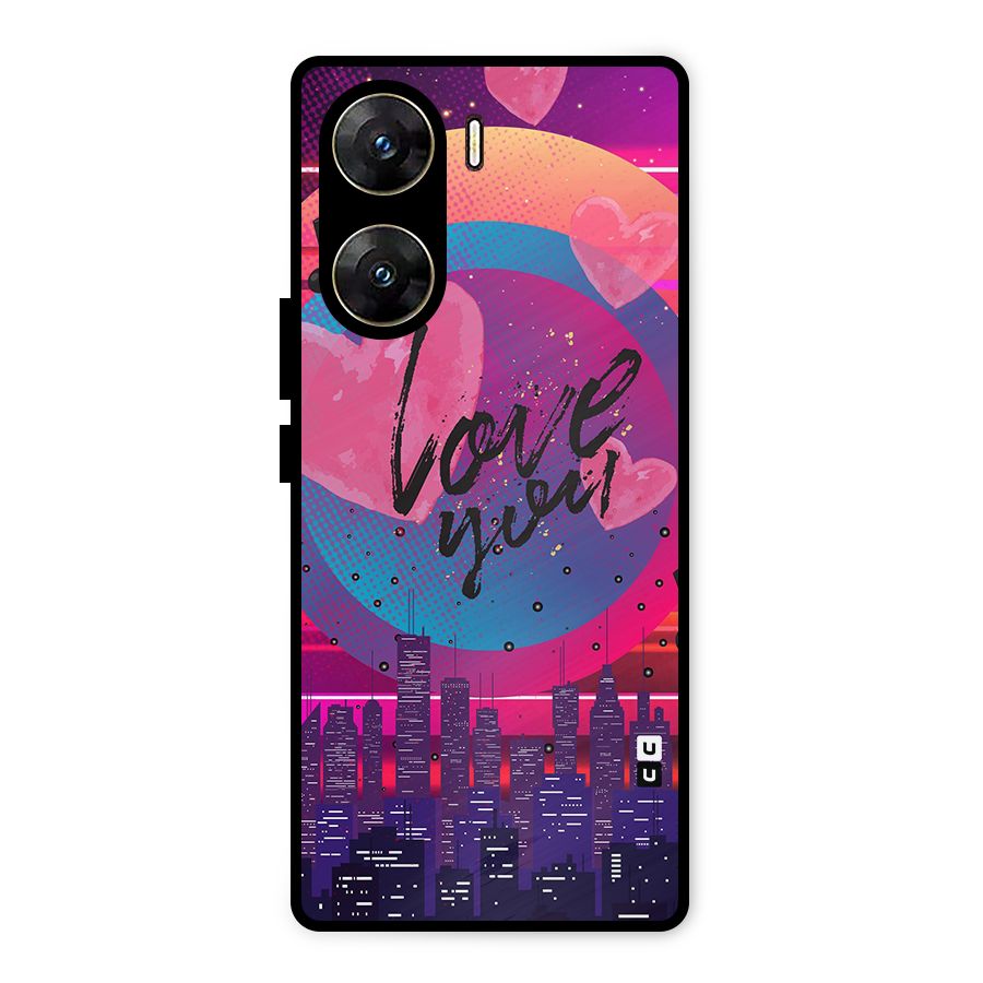 Music City Love Metal Back Case for Vivo V29e
