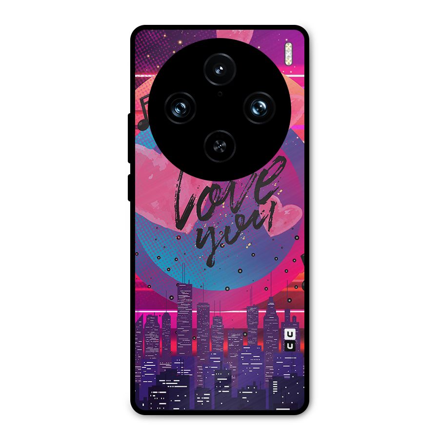 Music City Love Metal Back Case for Vivo X100 Pro