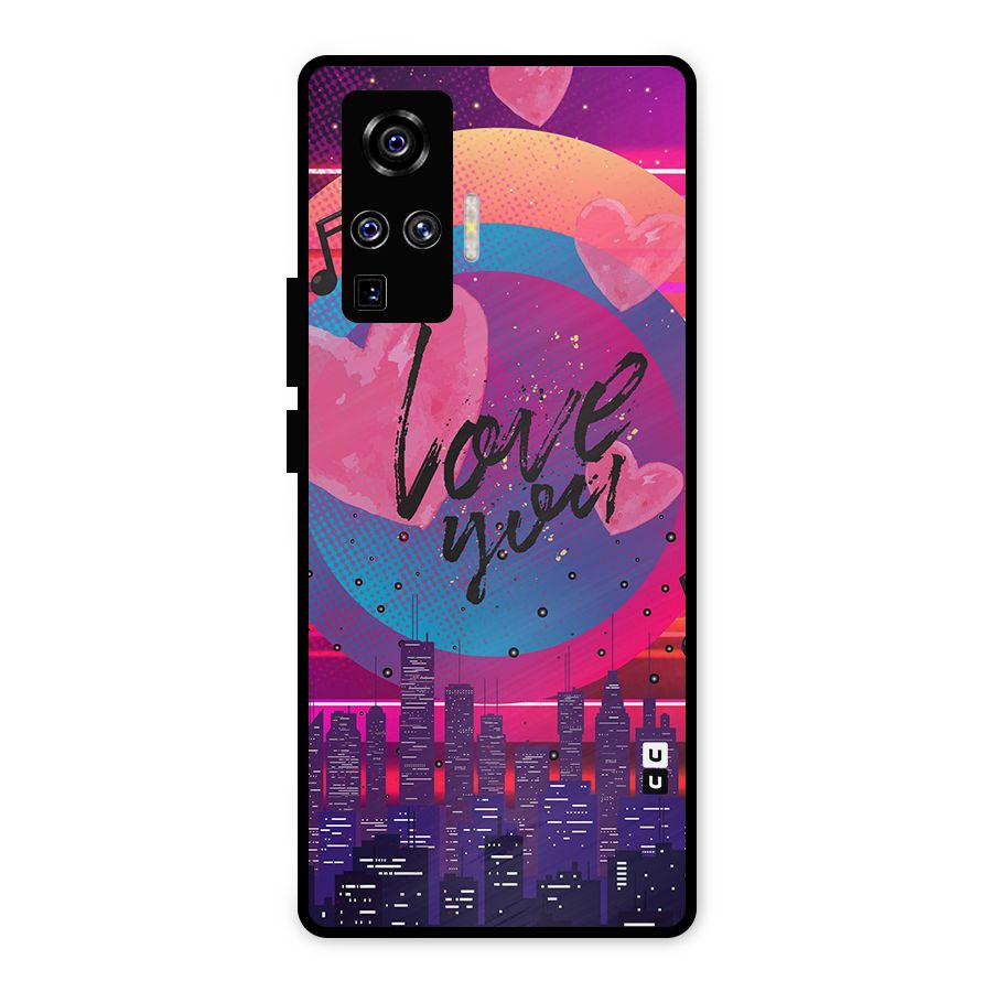 Music City Love Metal Back Case for Vivo X50 Pro
