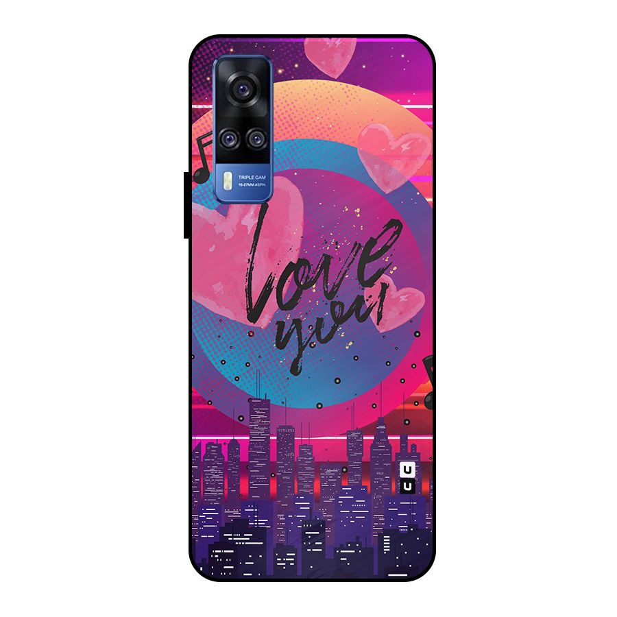 Music City Love Metal Back Case for Vivo Y51