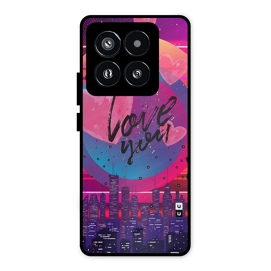 Music City Love Metal Back Case for Xiaomi 14 Pro