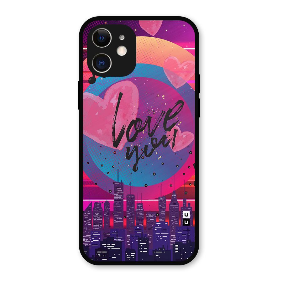 Music City Love Metal Back Case for iPhone 12