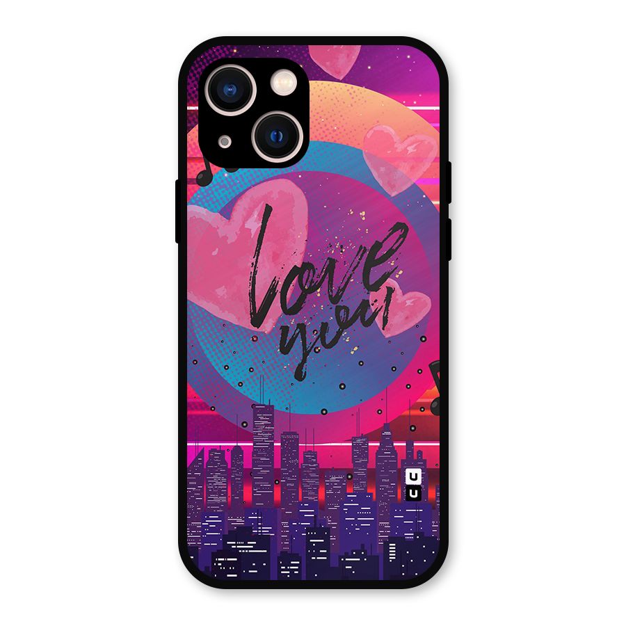 Music City Love Metal Back Case for iPhone 13