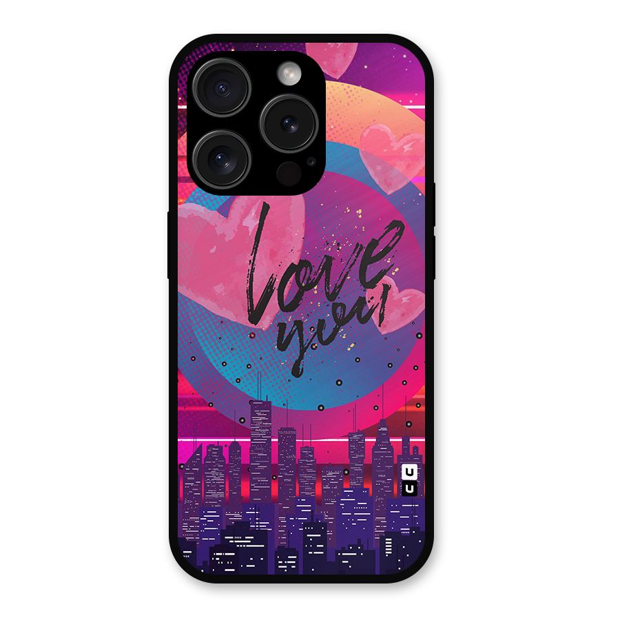 Music City Love Metal Back Case for iPhone 15 Pro