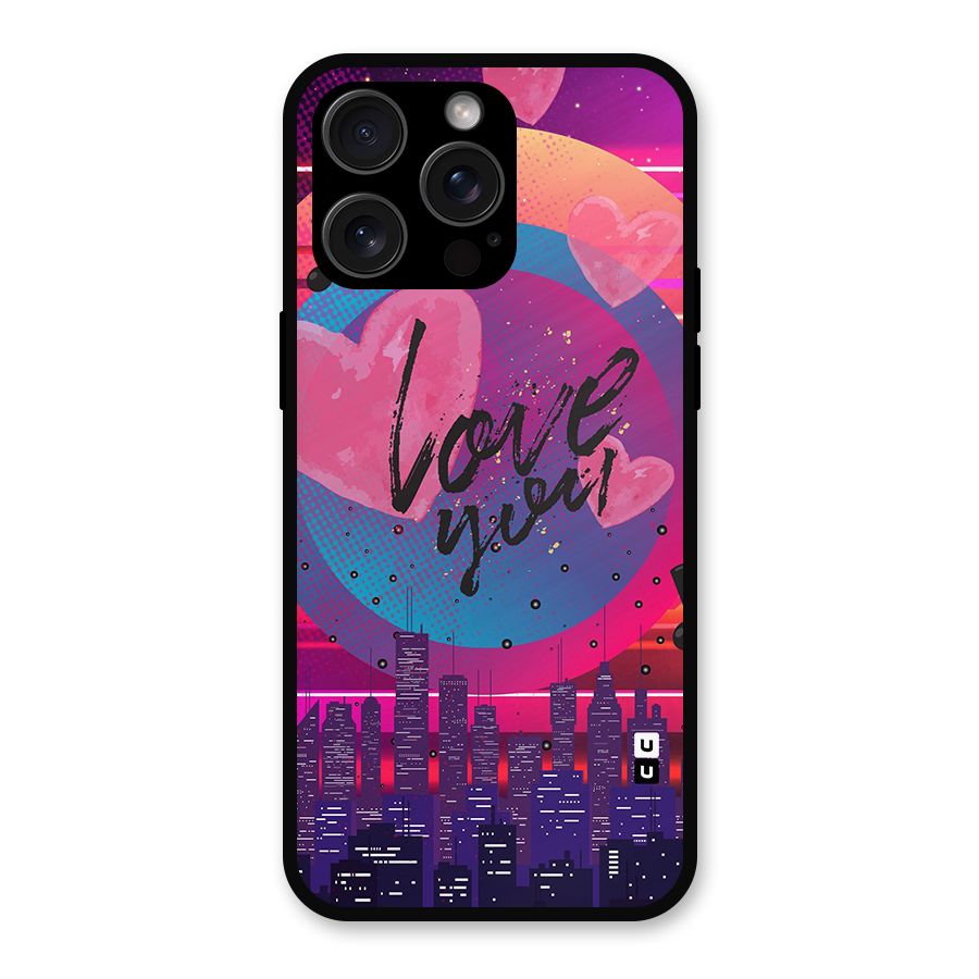 Music City Love Metal Back Case for iPhone 15 Pro Max