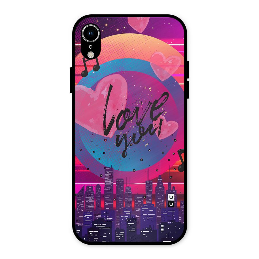 Music City Love Metal Back Case for iPhone XR