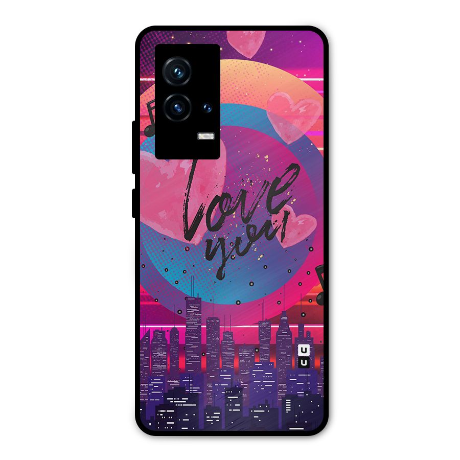 Music City Love Metal Back Case for iQOO 9 5G