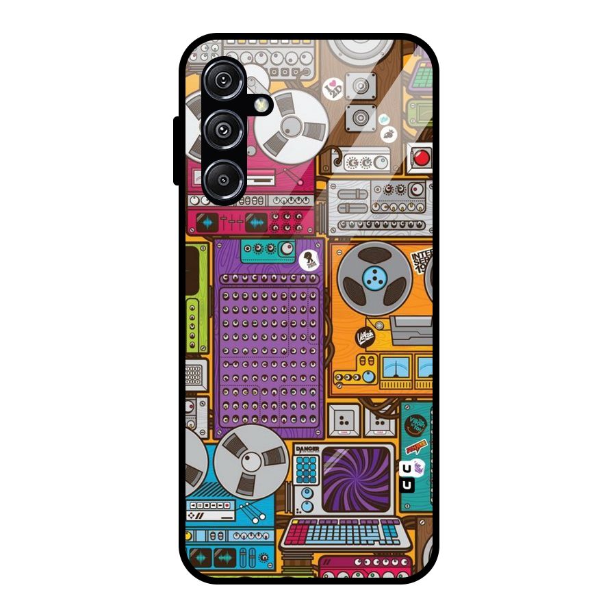 Music Decks Glass Back Case for Galaxy M34 5G