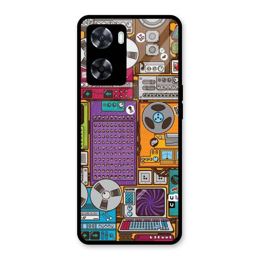 Music Decks Glass Back Case for Oppo A77s