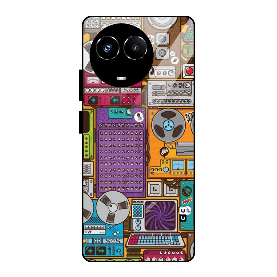 Music Decks Glass Back Case for Realme 11X