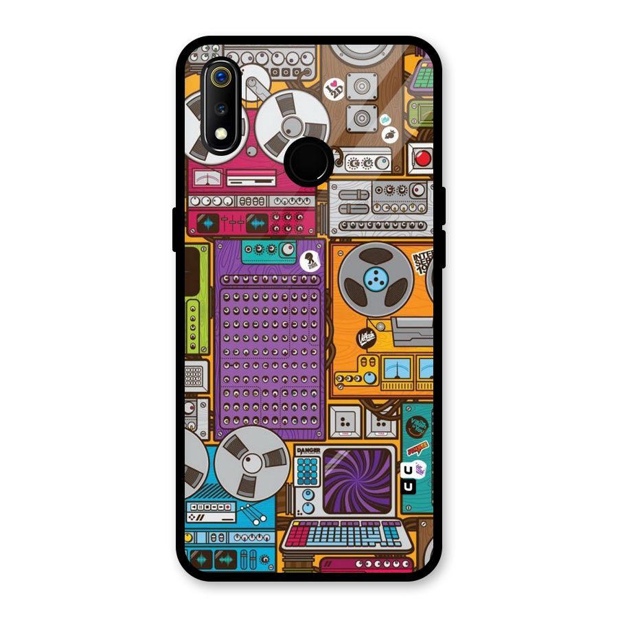 Music Decks Glass Back Case for Realme 3i