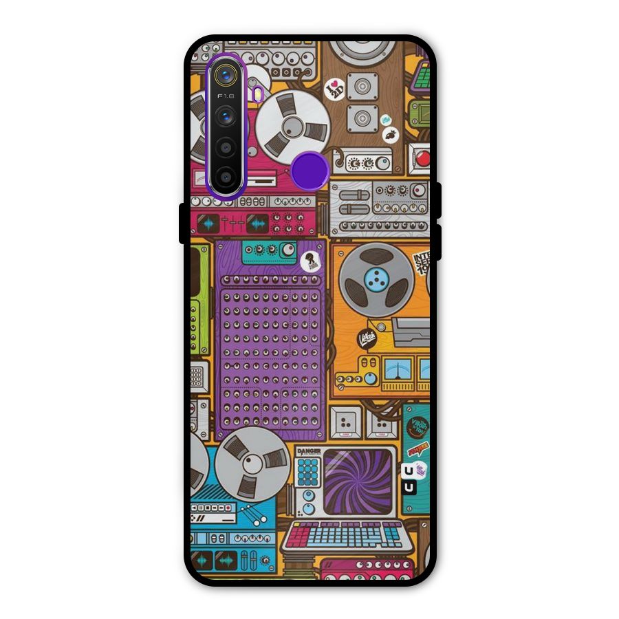 Music Decks Glass Back Case for Realme 5s