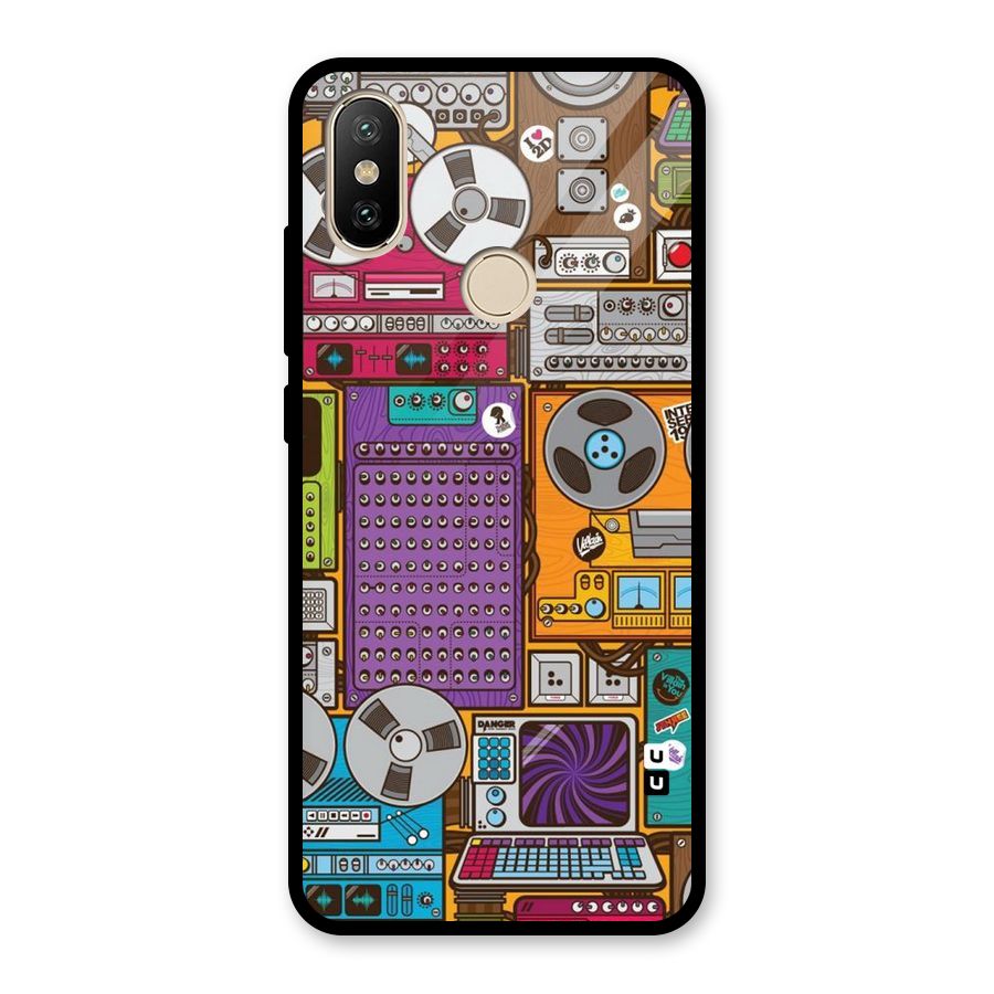 Music Decks Glass Back Case for Redmi A2
