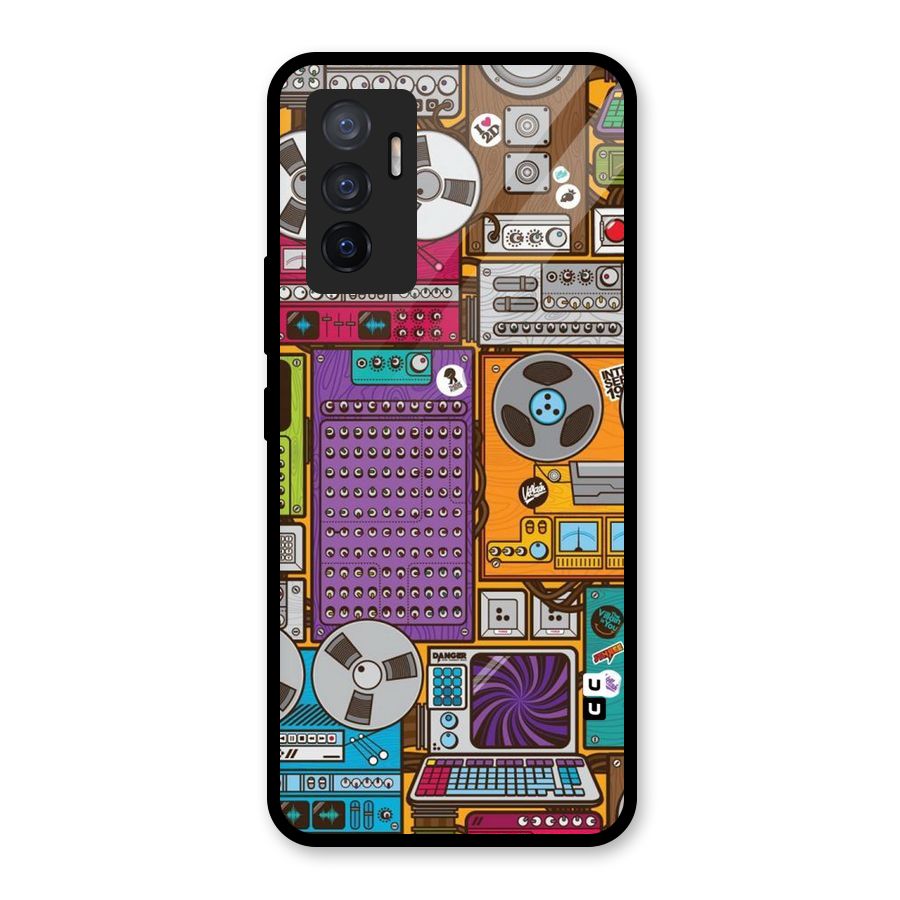 Music Decks Glass Back Case for Vivo V23e