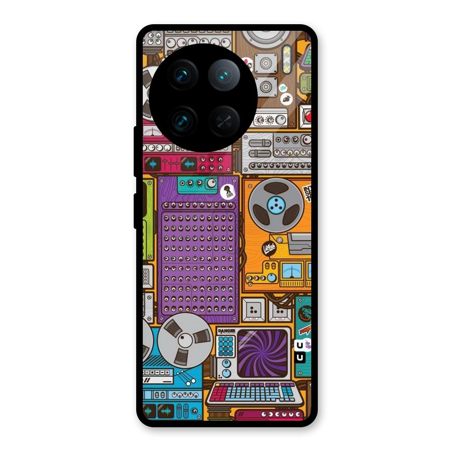 Music Decks Glass Back Case for Vivo X90 Pro