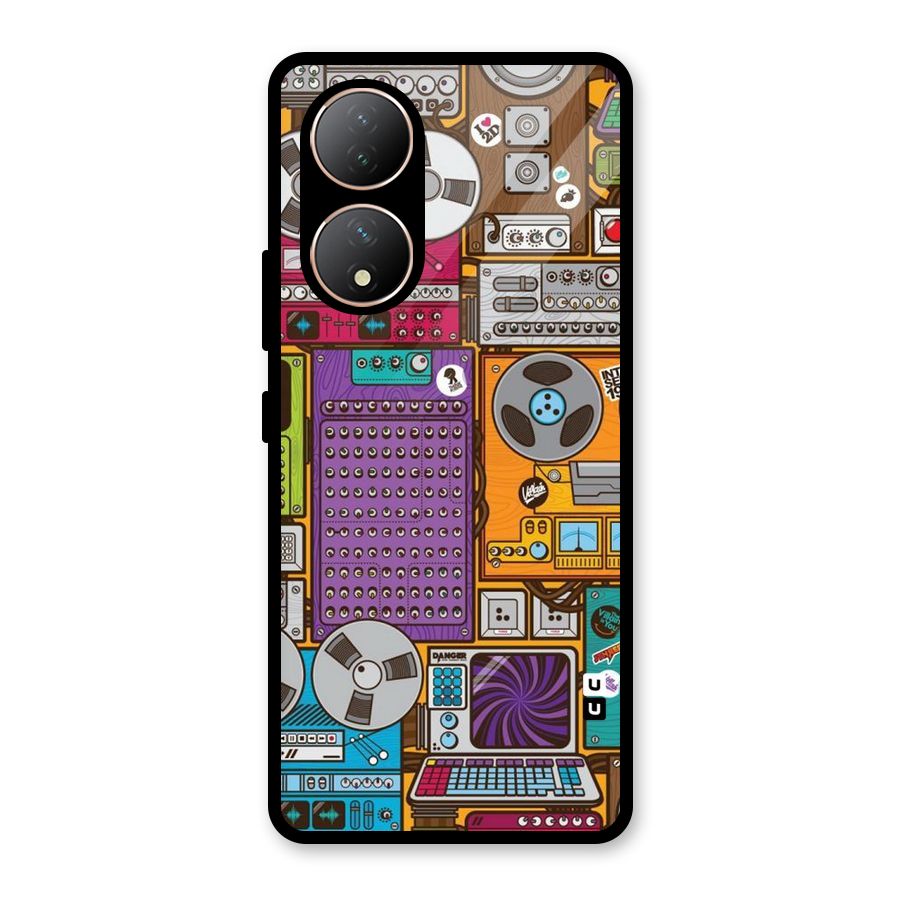 Music Decks Glass Back Case for Vivo Y100A
